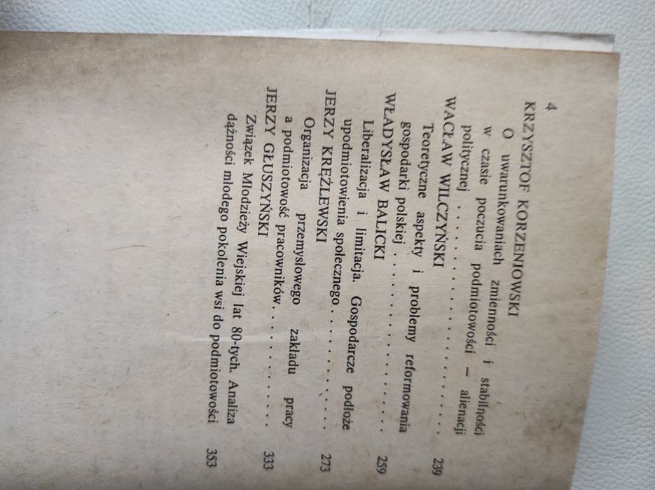 Podmiotowość możliwości rzeczywistość konieczność