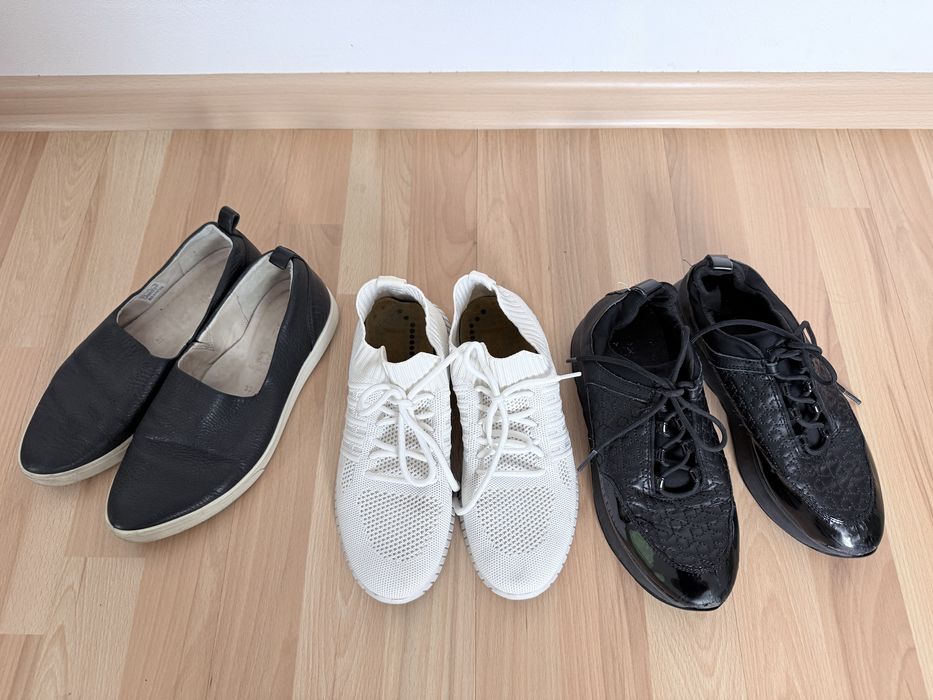 Продам 3 пари жіночого взуття 37-го розміру Ecco, Geox