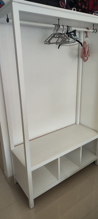 Roupeiro IKEA Hemnes branco aberto