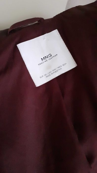 Kurtka skórzana Mango