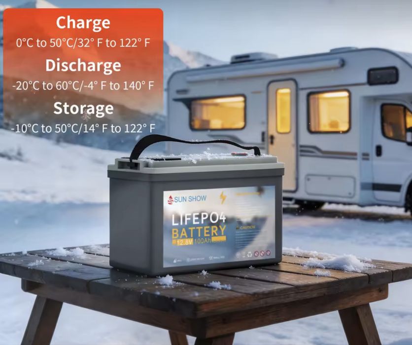 Акумулятор lifepo4 - sandisolar 100ah 12v 1280wh + BMS - новий
