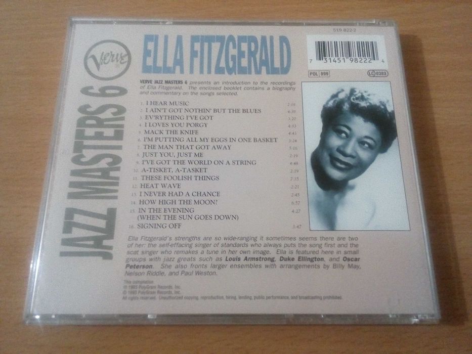ELLA FITZGERALD - Verve Jazz Masters 6