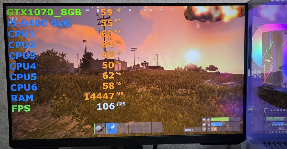 Игровой ПК i5 GTX1070 CS2 RUST WOT gtaV dota fortnite pubg fs25 stalker2