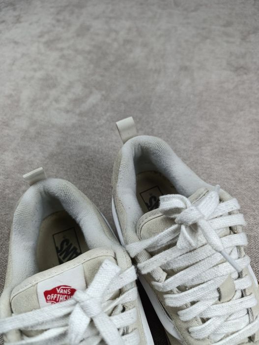 Скейтерские кроссовки весны vans knu skool marshmallow beige