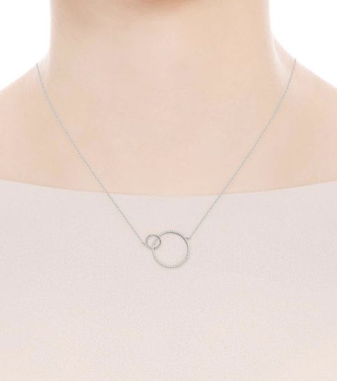 Naszyjnik-celebrytka z kołami YES, srebro 925