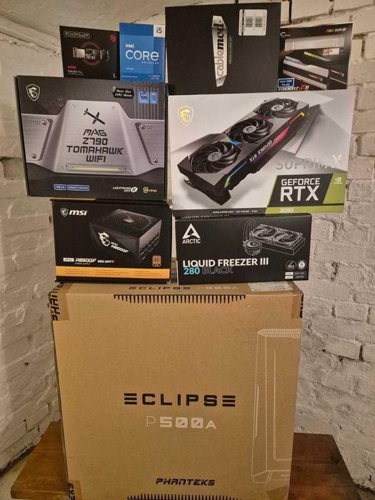 komputer gaming RTX 3090 MSI Suprim INTEL 13600KF 32GB DDR5 6600MHz GWARANCJA