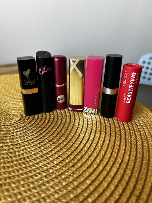Pomadka Astor, Max Factor, Bell, Rimmel, Maybelline, Miss Sporty