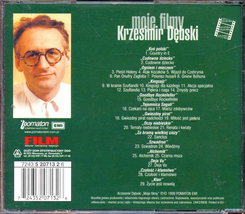 KRZESIMIR DĘBSKI Moje filmy 1999 Kingsajz Klan CD