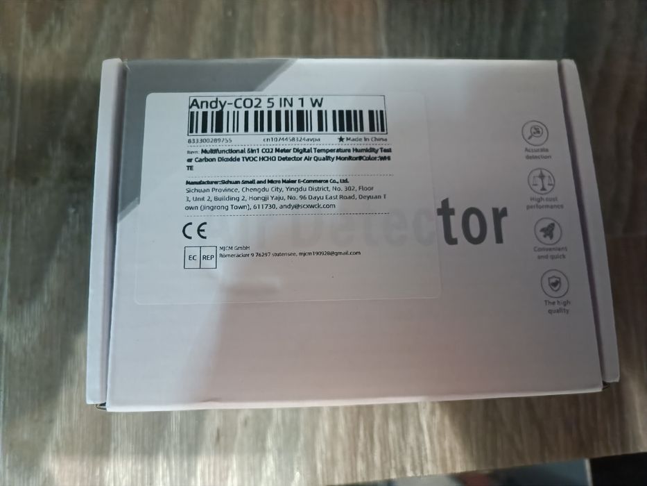 Аналізатор повітря CO2 з термогідрометром