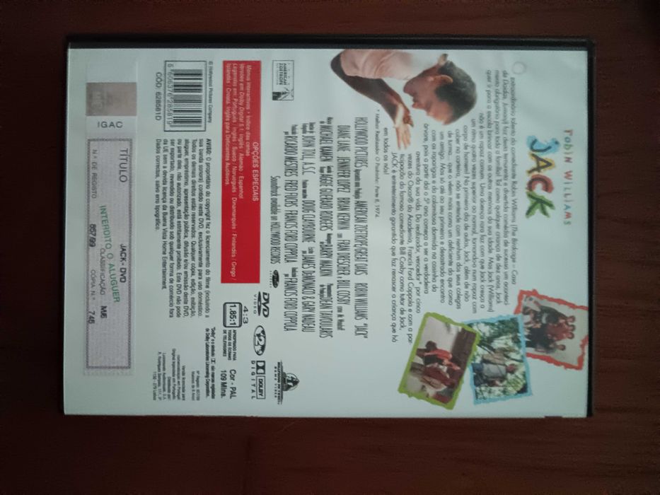 filme dvd original - jack