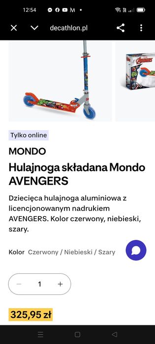 Hulajnoga Mondo Avengeers
