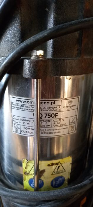 Pompa omnigena  0,75 kW  350l/min