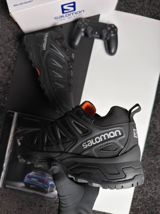 Мужские кроссовки саломон Salomon Speedcross Pro Thinsulate Black White [41-46]