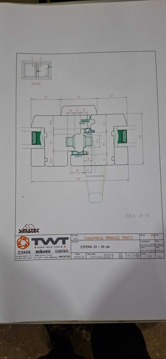 Frezas janelas madeira com certificado