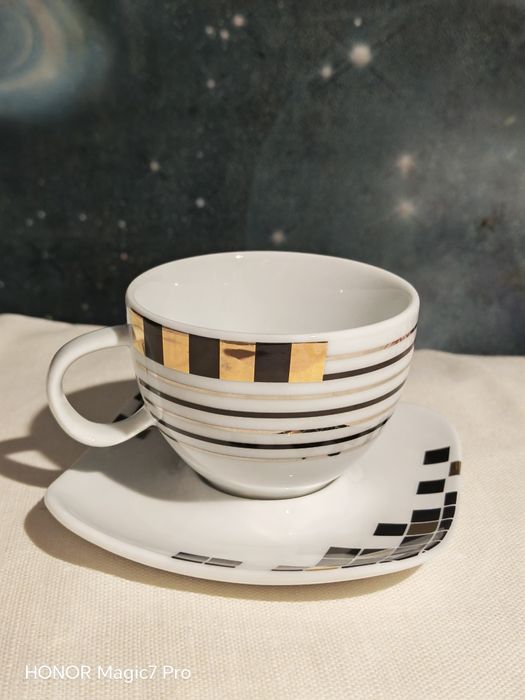 Filiżanka pierrot porcelana