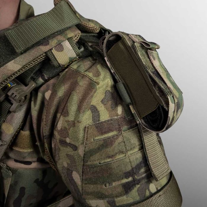 Плитоноска Gen.3 PRO MAX Піксель + захист шиї, плечей та 9 підсумків