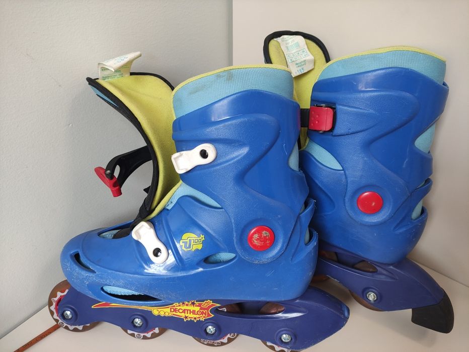 Patins de criança com saco de arrumação/transporte