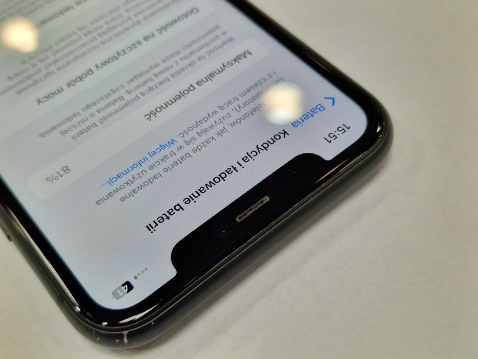 Iphone 11 128GB/ Black/ Grade A-/ Bat ~~82%/ Gwarancja + ładowarka