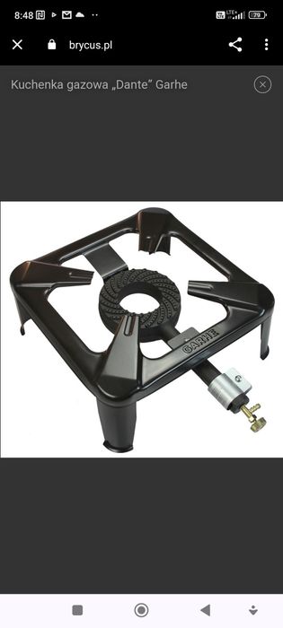 Palnik taboret gazowy żeliwny