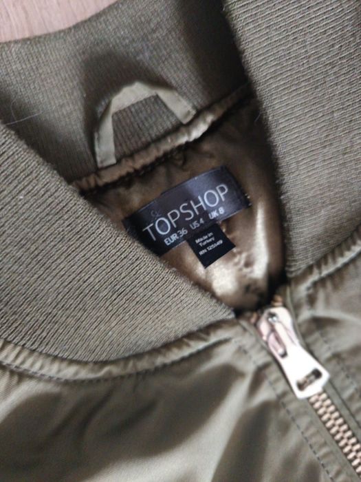 Bomberkaw kolorze khaki, Top shop,r. S