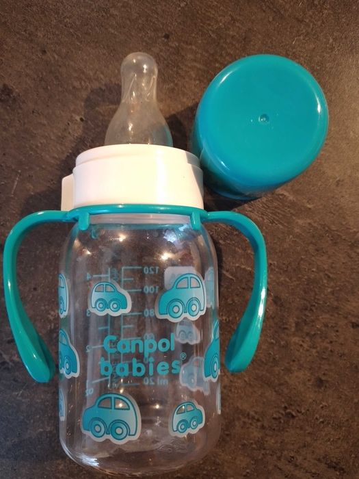 Sprzedam NOWA butelka ze smoczkiem Canpol + szczoteczka do mycia