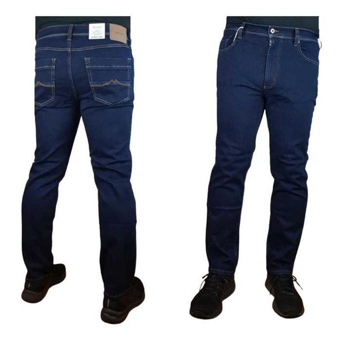 Nowe męskie jeansy Mustang Washington -medium straight oryg. granatowe rozmiar - W38/L34