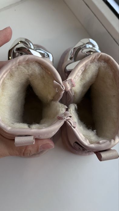 Зимні чобітки чоботи туфлі ботинки угги устілка 15см