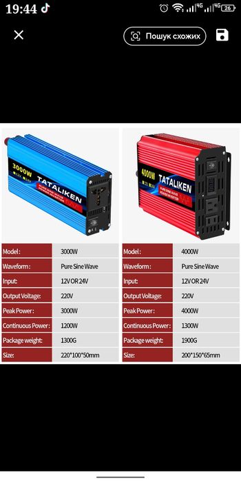 Інвертор 24в 220в