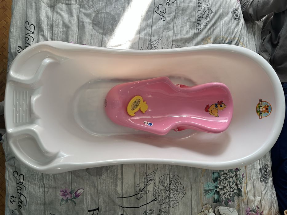 Ванночка із гіркою + градусник