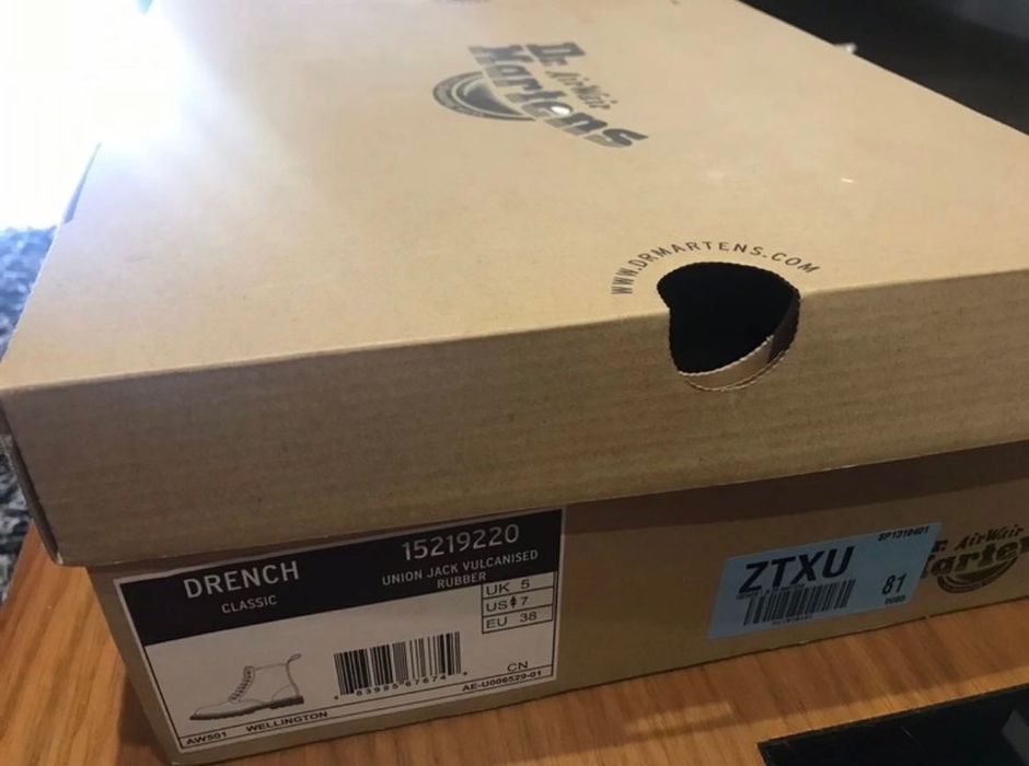 Dr Martens drench classic union jack vulcanised rubber Azurém