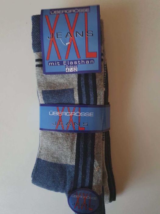 Skarpety męskie bawełniane XXL rozmiar 47/52