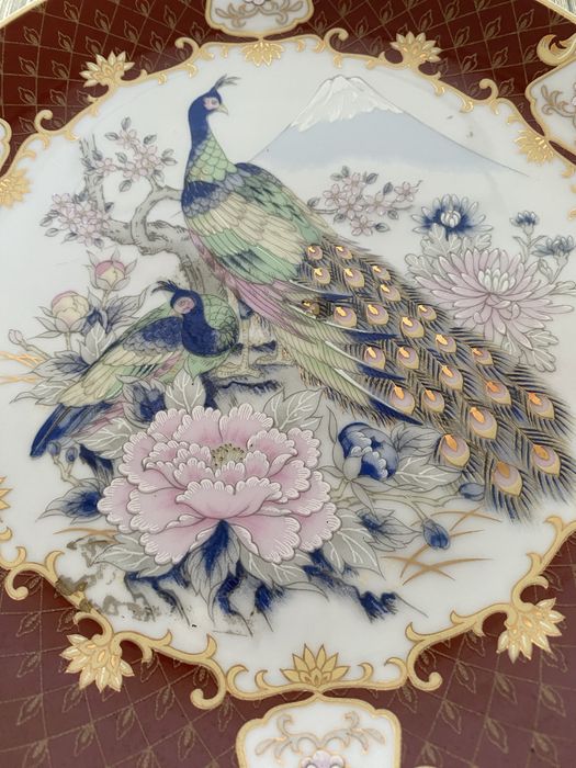 Prato de porcelana japonesa antiga
