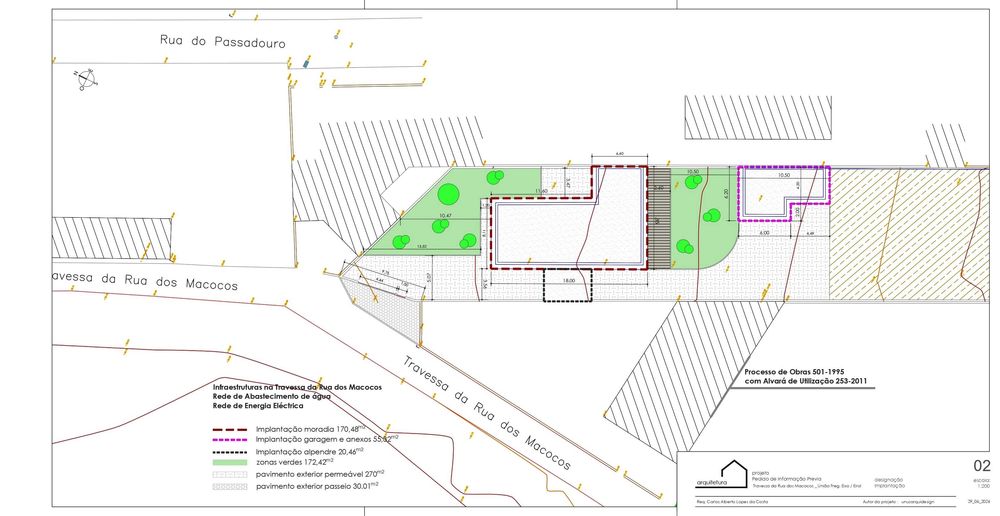 Lote de terreno para construção com 1400 m2