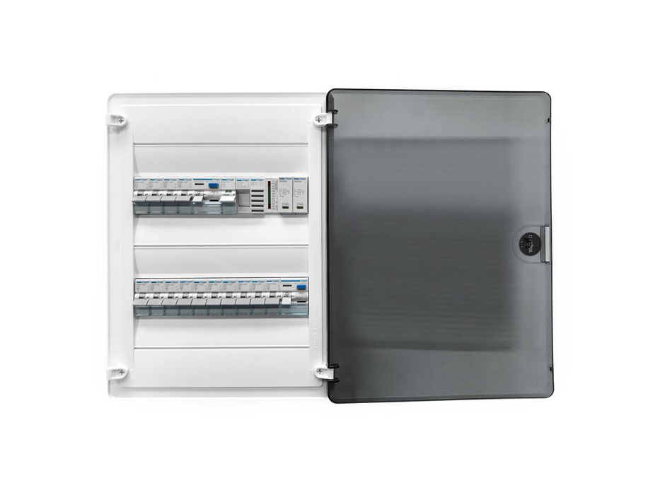 Rozdzielnica elektryczna natynkowa z zabezpieczeniami 2x12 modułów