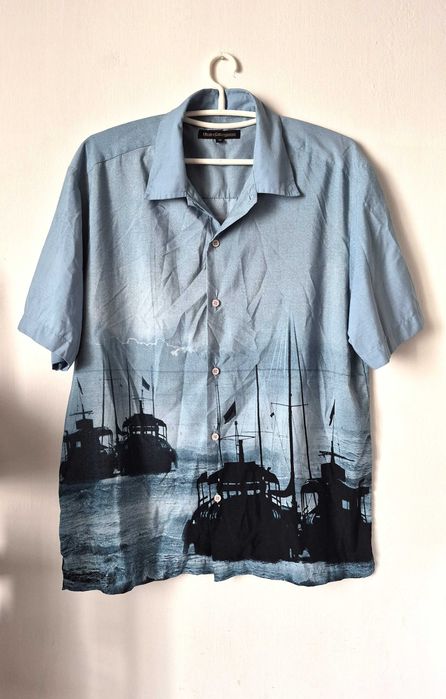 koszula męska na lato hawajska vintage M/L
