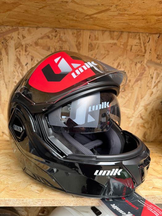 Capacete Unik 180 spectrum preto brilho - novo
