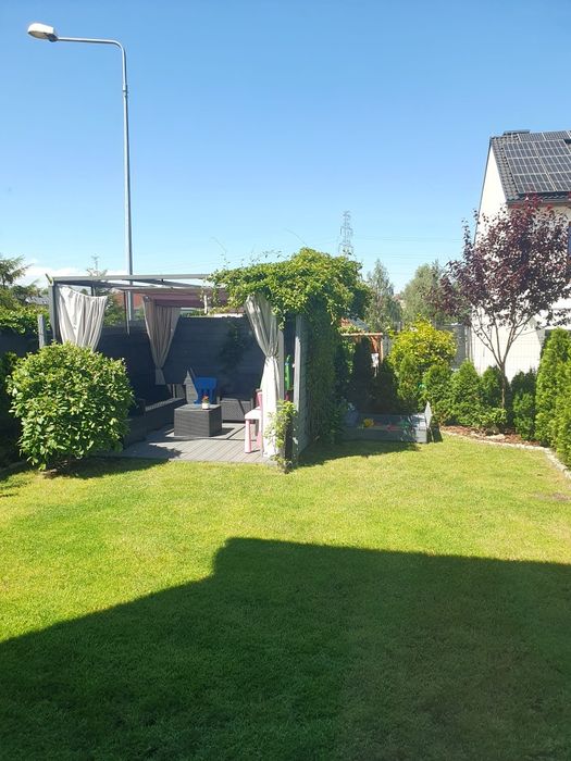 Altana pergola antracyt 3m x 3m z zasłonami, daszek, moskitiera, podło