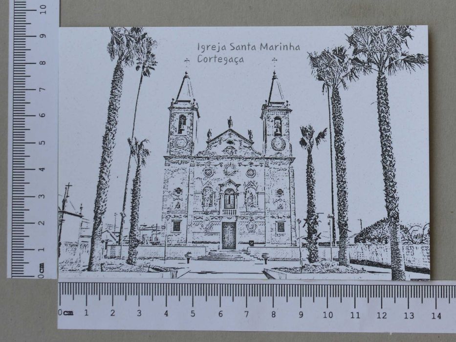 Postal - Church of Santa Marinha - Cortegaça - OLX X00025