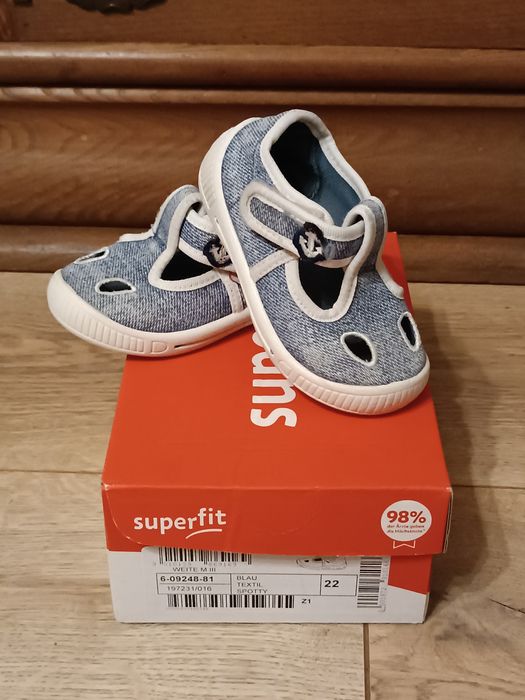 Kapcie superfit chłopiec 20 niebieskie