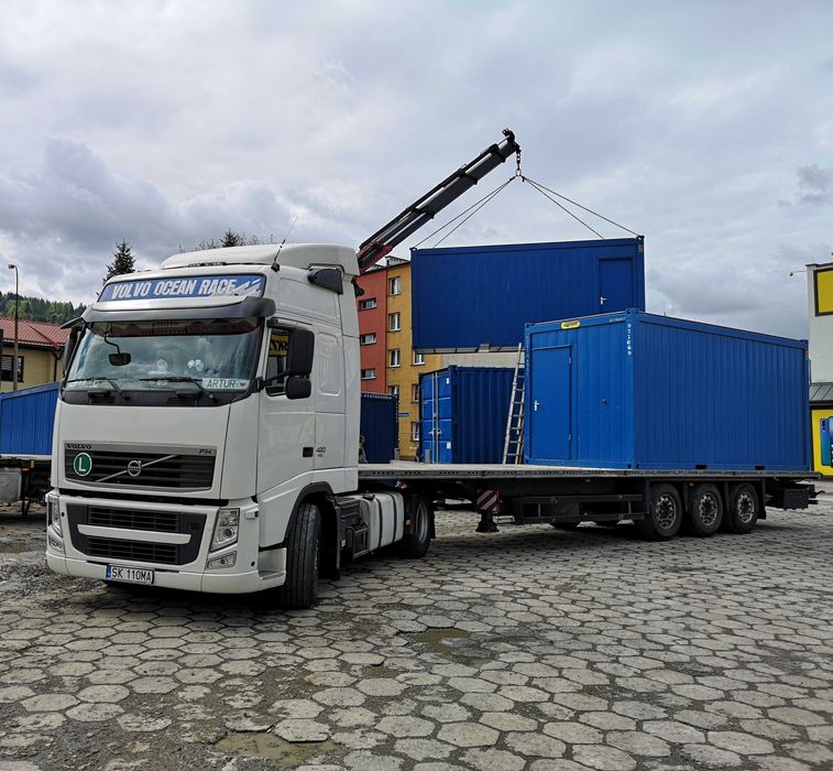 Transport HDS kontenery usługi HDS maszyny dźwigi lawety TANiO