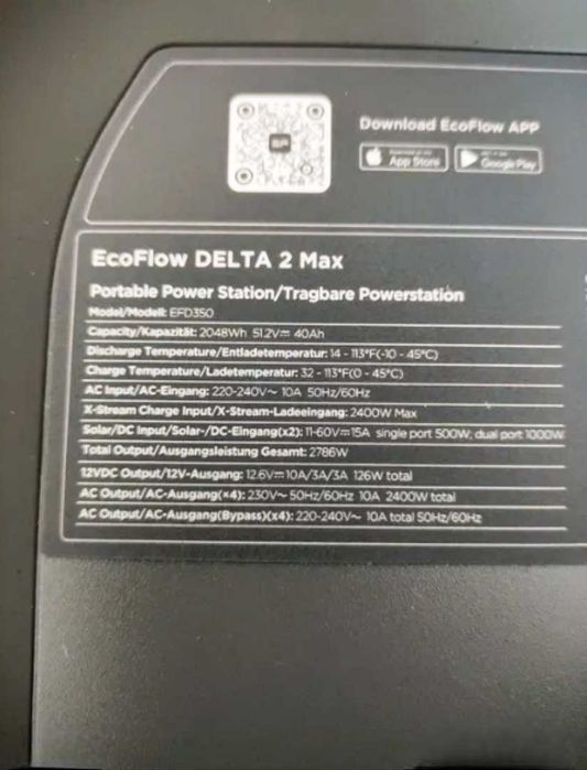 Станция зарядная ecoFlow DELTA 2 MAX