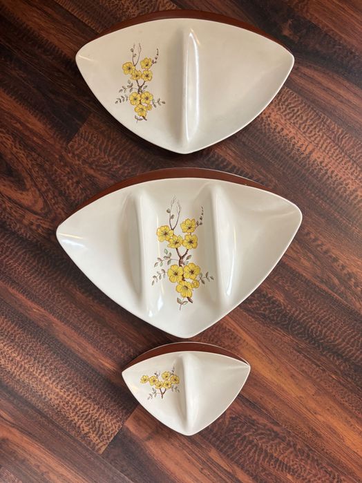 Вінтажна порцеляна Англія Європа тарілки тріо посуд