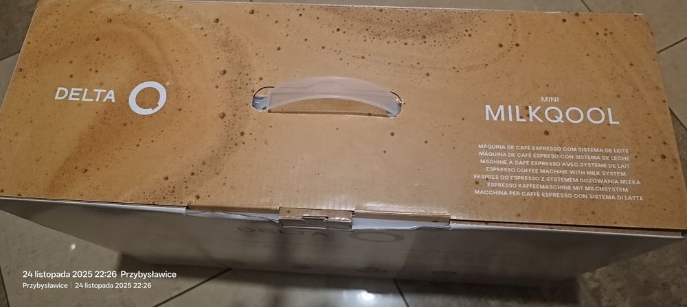 Ekspres do kawy Delta Q Miklqool ze spieniaczem mleka ,nowy, gwarancja