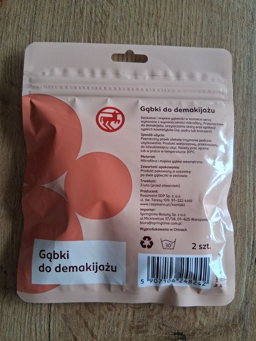 Gąbki do demakijażu - 4 sztuki.