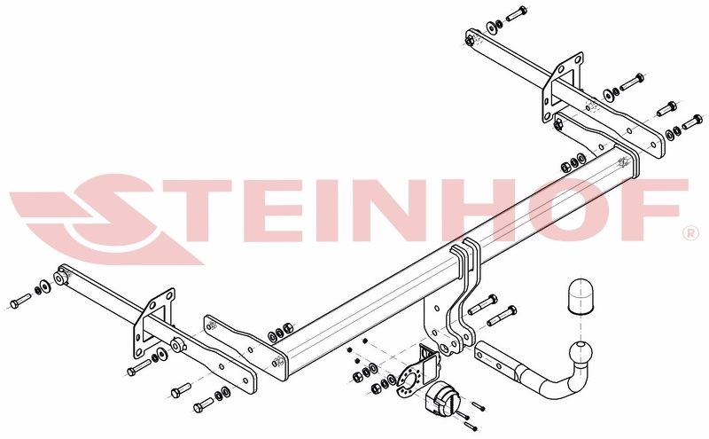HAK HOLOWNICZY + Moduł 7 pin do Renault Talisman Sedan od 2015