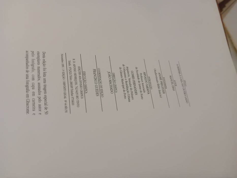 Livro A Ribeira e Gaia do Outro Lado