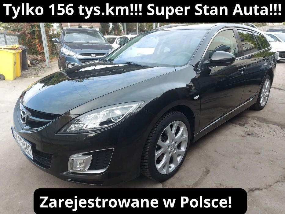 Mazda 6 Tylko156tys.km! 2.5 Dynamic! Bardzo Ładne Auto! Zarejestrowane w PL.