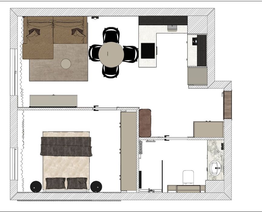 2 pokoje 40 m2 w Zamieniu koło Ursynowa
