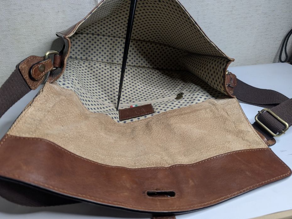 Сумка чоловіча JOHN LEWIS, Italy. Натуральна шкіра.