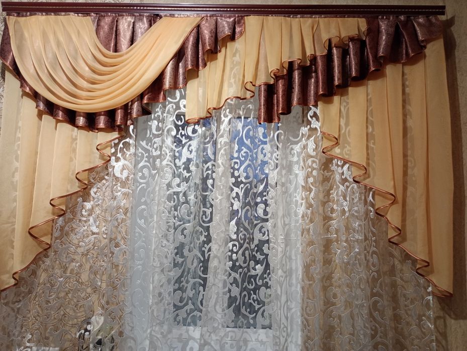 Ламбрекен на карниз 2 метри